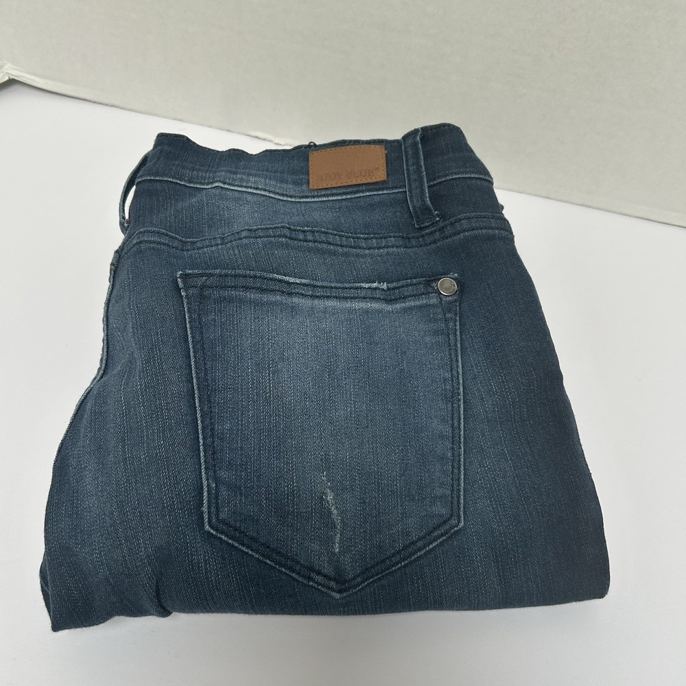 Judy Blue Mid-Rise Skinny Fit Dark Wash Jean Non Distressed Sz 15/32 Style#82485